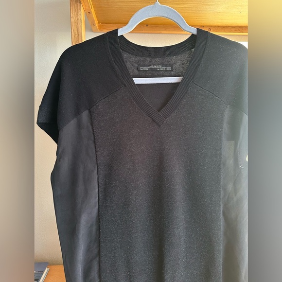 All Saints Calvo Short Sleeve Dress - size 4 - Picture 3 of 7